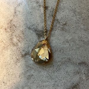 Swarovski gold crystal pendant